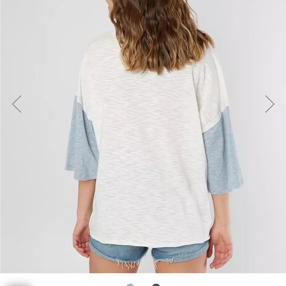 Lazy Sundays Color Block Henley Top - Picture 6 of 6